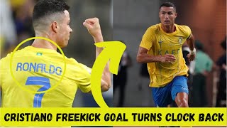 Cristiano Ronaldo Turns The Clock Back With Stunning Freekick Goal For Al Nassr vs Damac