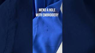 How to repair a hole with embroidery