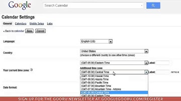 Add multiple timezones to a Google Calendar