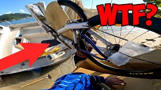 HIDING $1000 BIKE AT A ISLAND GO FIND IT! *kicked out*