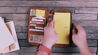 Leather Zippered  Hobonichi Weeks / Weeks Mega Cover