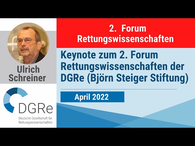 Keynote Ulrich Schreiner (Björn Steiger Stiftung)