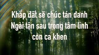 Great Are You Lord  Cha Ln Lao Thay karaoke Engviet With Background Vocal