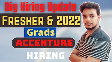 Accenture Bulk Hiring | Latest Off Campus Job Drive 2022 | 2022 Batch | Apply