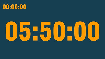 5 hour 50 minute timer (with end alarm, time elapsed and progress bar)