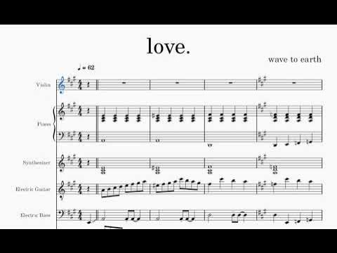 Love – Wave to Earth Sheet music for Piano (Solo)