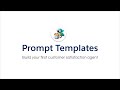 01 - Agent define prompt template
