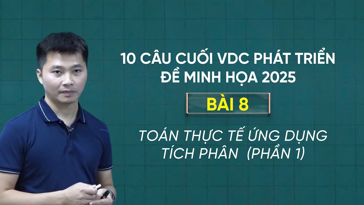 PHÁT TRIỂN ĐỀ MINH HỌA 2025 CÂU 20 TRẮC NGHIỆM TRẢ LỜI NGẮN (Buổi 1)