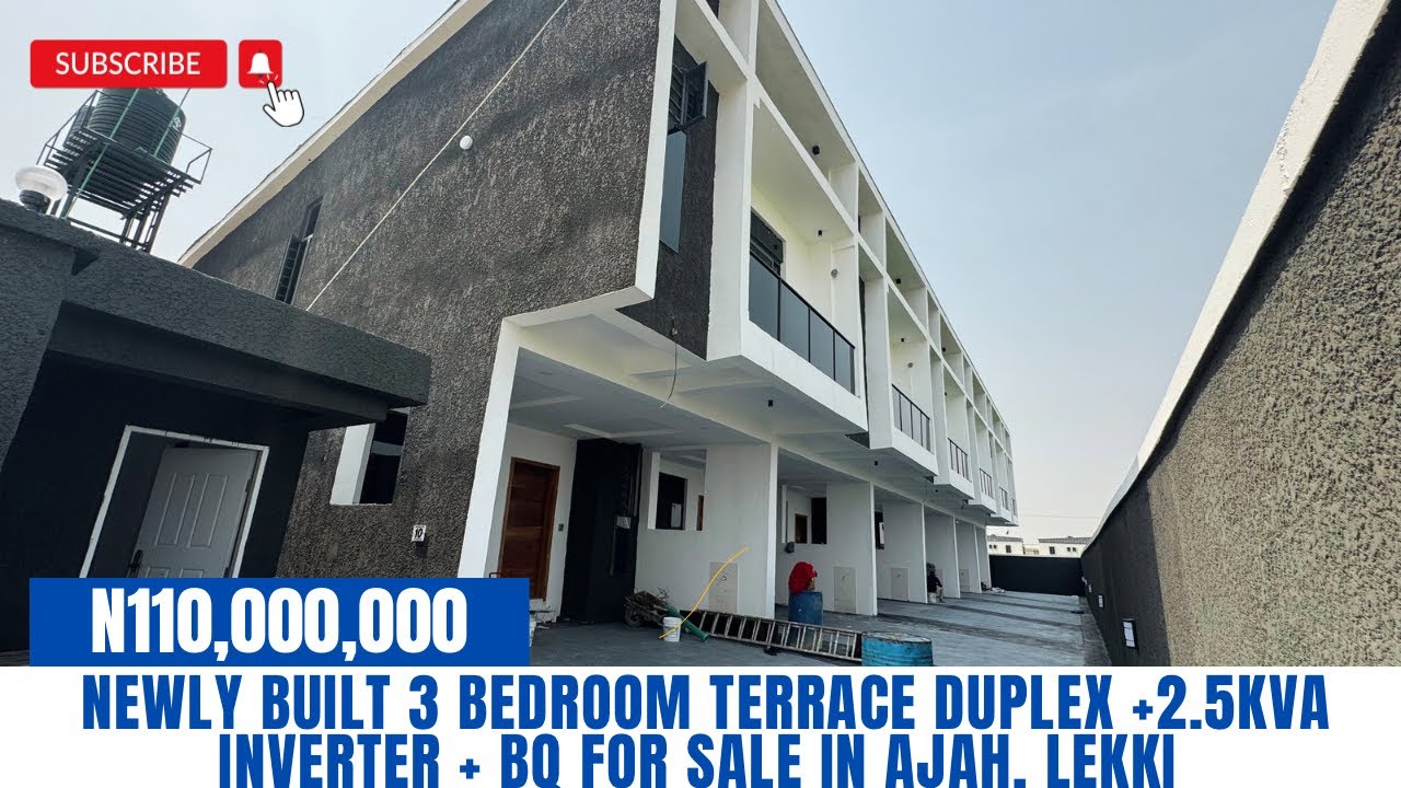 Дом на продажу в Лекки, Лагос, Нигерия; современный двухэтажный дом с тремя спальнями на продажу ...