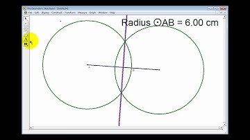 Constructing a Perpendicular Bisector Using Geometer