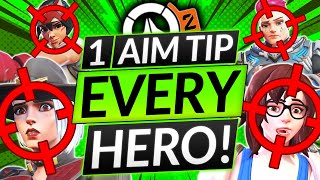 1 AIM TIP for EVERY HERO - DOUBLE Your Damage INSTANTLY - Overwatch 2 Aiming Tips