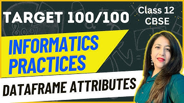 L-14 DataFrame Attributes | shape, size, ndim, axes, columns and more | Complete Syllabus for 12 IP