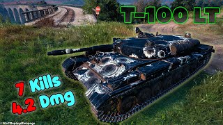 T-100 LT - 7 Frags 4.2K Damage, Master by player dabudetsvet