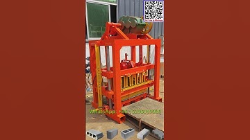 qtj4 40 manual cement concrete brick block making machine for 6 inch blocks with low cost