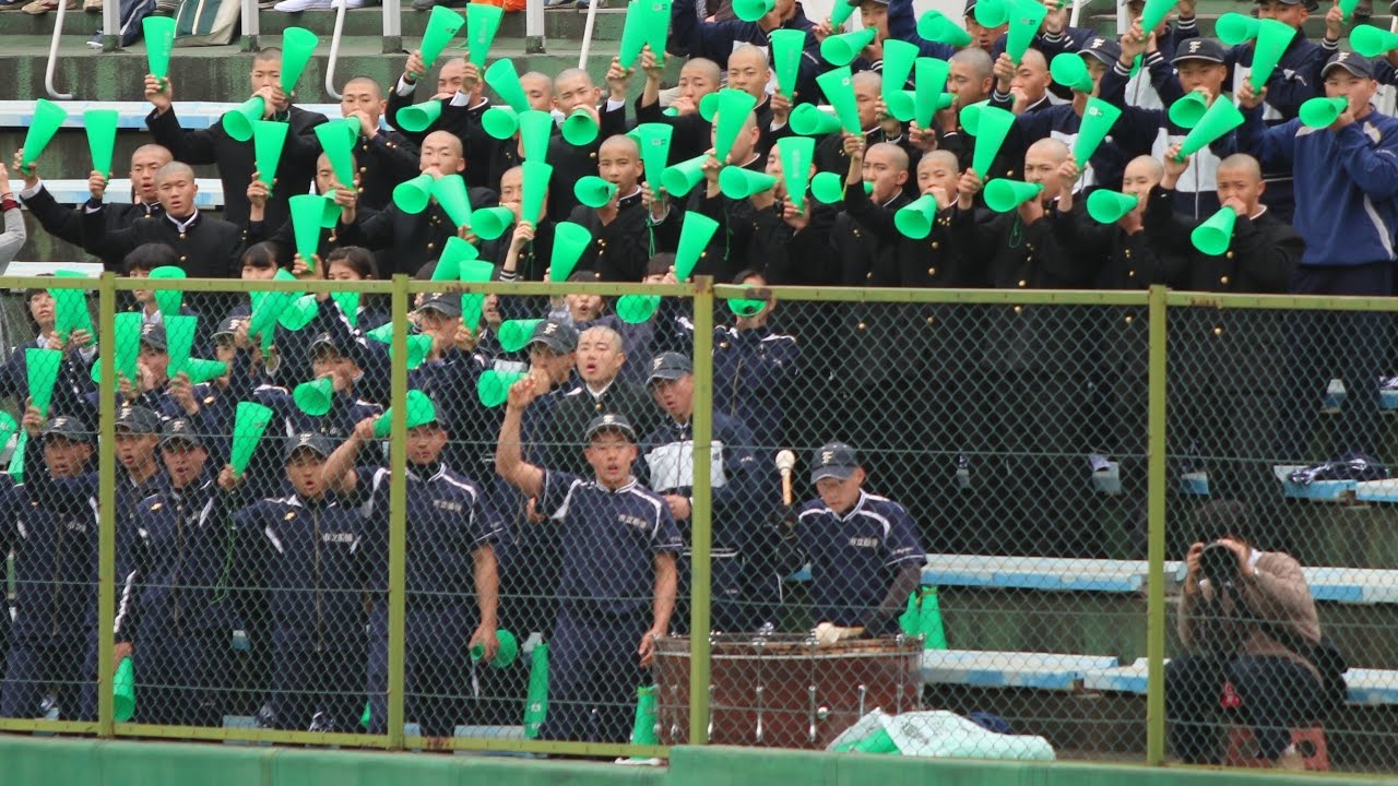 市立船橋 新入部員も一緒に熱いスタンドの応援風景（2017春季千葉高校野球）