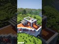 Small Mansion in Minecraft near Village | #Shorts Timelapse