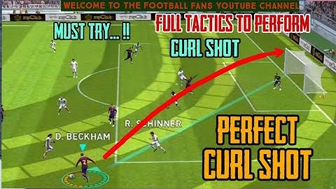 How to perform Curl shot/Knuckle shot (advance) in PES 2021 Mobile