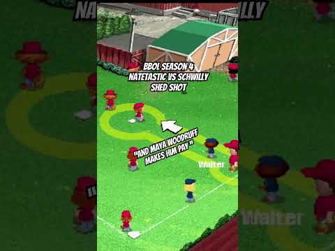 Nate smashes homerun vs schwilly Backyard baseball online league highlight multiplayer by Backyard Sportscenter