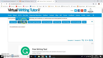 Virtual Writing Tutor tutorial