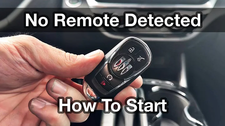 2024 - 2025 Buick Envista Won’t Start / No Remote detected / How to start dead battery key fob