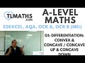 A-Level Maths: G1-20 Differentiation: Convex & Concave / Concave Up & Concave Down