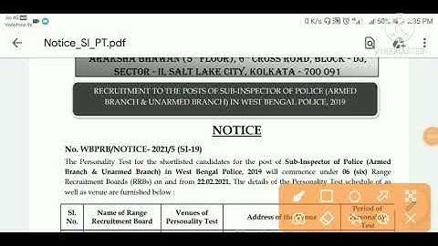 wbp si interview date .