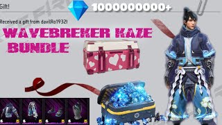 HOW TO SEND GIFT FREE FIRE | WAVEBREAKER KAZE BUNDLE 🤯2024 UNLIMITED DIAMOND 💎 FREE FIRE