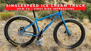 How To Convert A Surly Ice Cream Truck To Singlespeed | Single Speed 29+ Mountain Bike