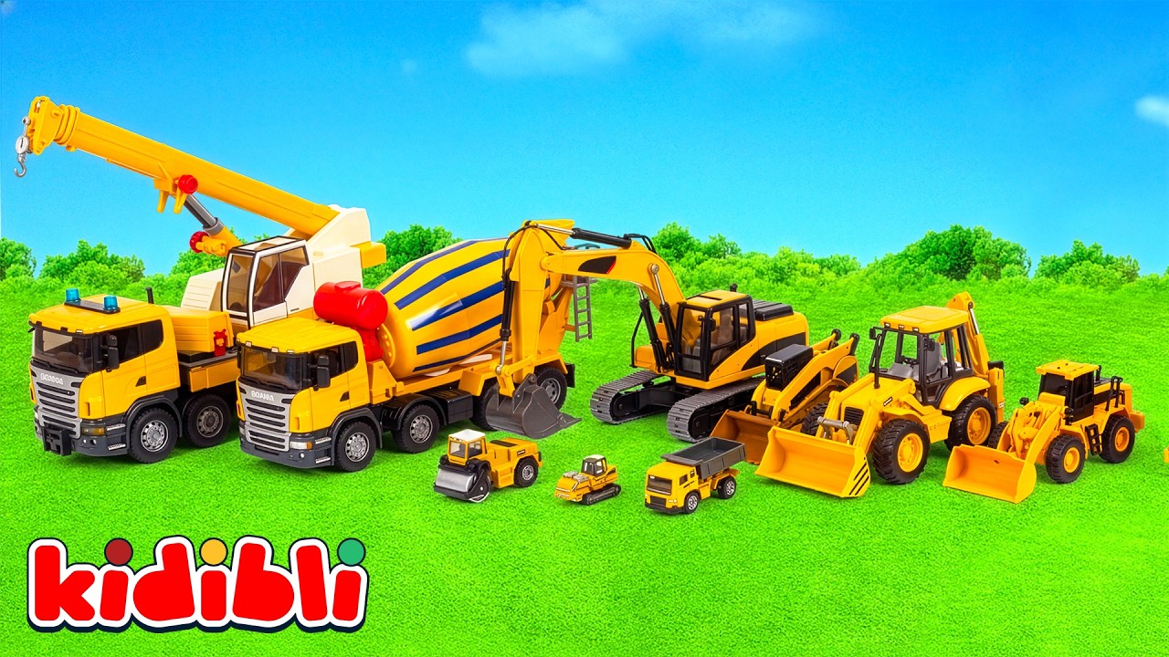 Les véhicules de construction pour enfants 🚧🚚 Dessin animé | Kidibli en Français