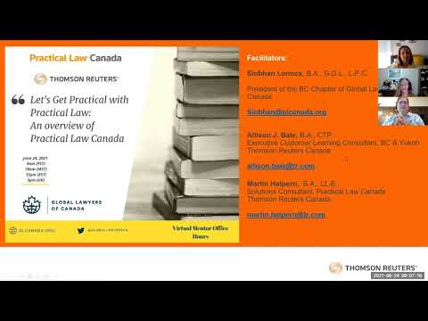 Global Lawyers of Canada: Let's Get Practical with Practical Law Canada