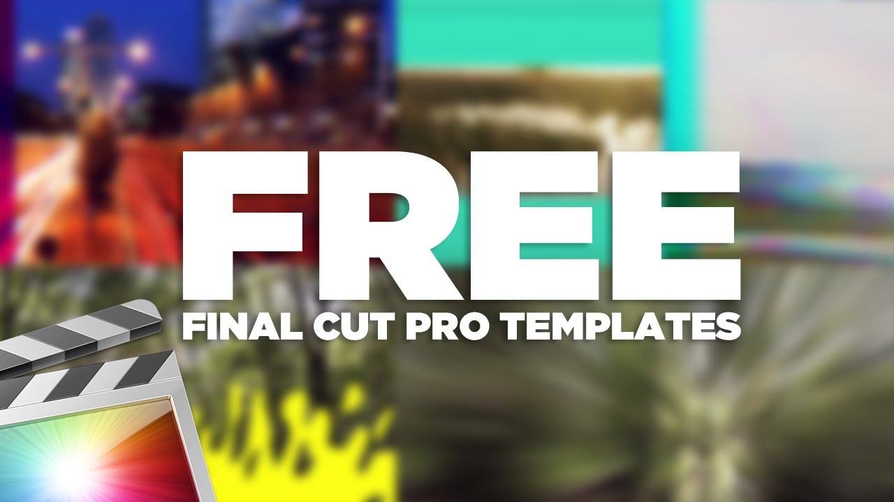 free animated text template final cut pro x