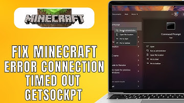 How To Fix Minecraft Error Connection Timed Out: GETSOCKOPT (2024) Quick and Easy