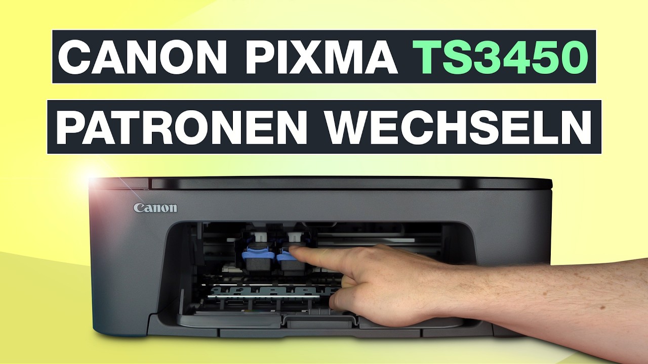 Canon Drucker Nur Mit Schwarzer Patrone Drucken Canon Pixma TS3450 Patrone wechseln - So einfach wird die