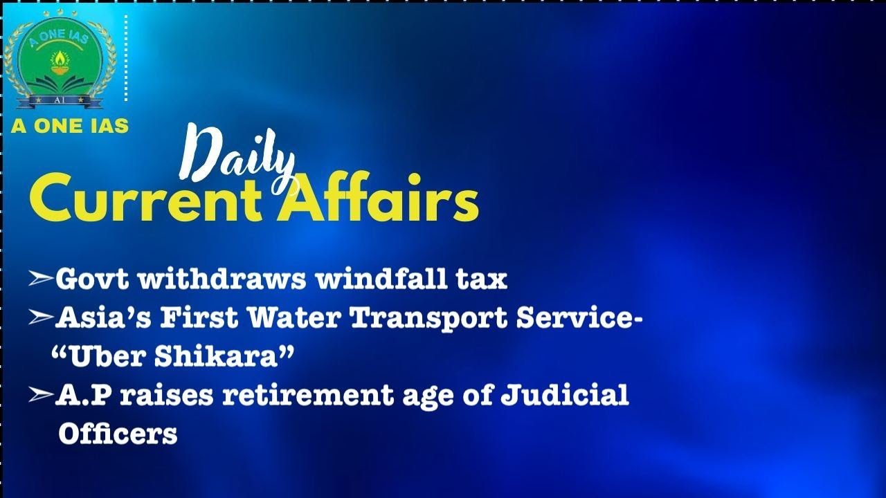 Daily Current Affairs | 2nd & 3rd Dec 2024 | A One IAS - YouTube