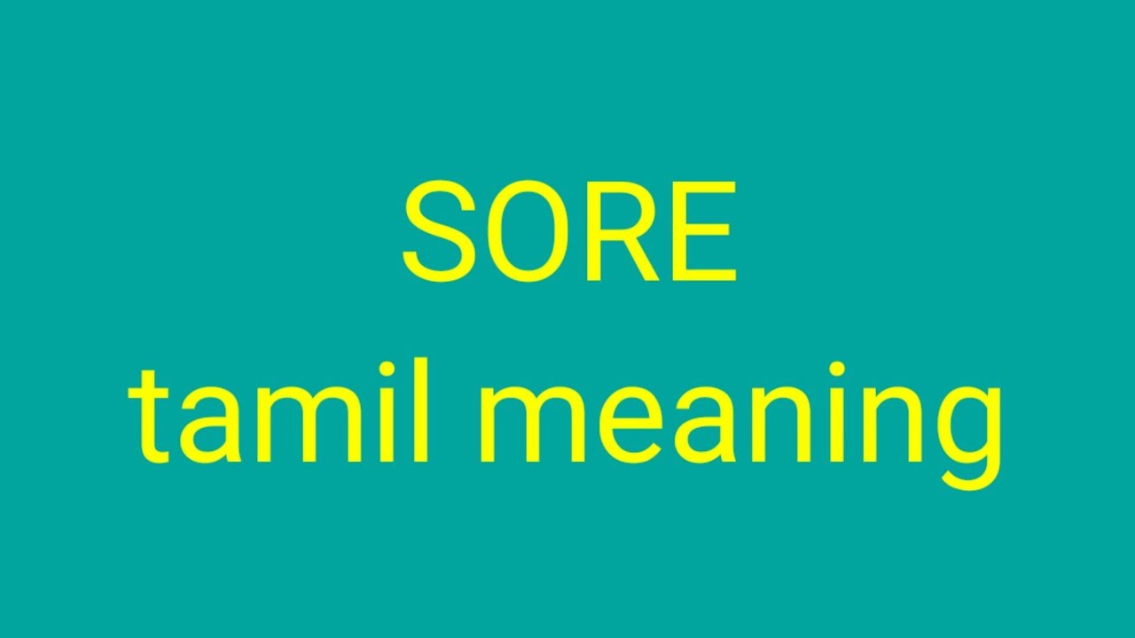 Sore Tamil Meaning Sasikumar Youtube