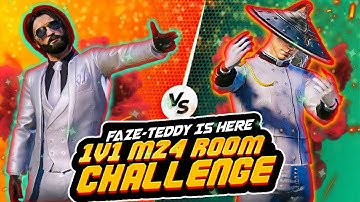 1v1 M24 Room Challenge | Pubg Mobile | FazeTeddy