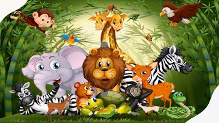 كرتون حيوانات الغابة   Cartoon jungle animals
