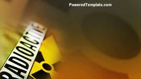 Radioactive PowerPoint Template by PoweredTemplate.com