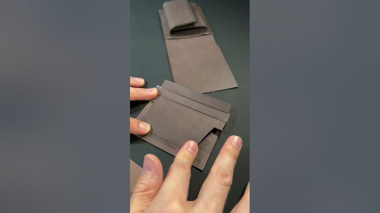 Bifold Wallet Making Process / Leather work Shorts YouTube