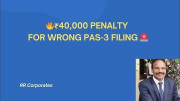 PAS-3 FILING ERROR 📍 ROC PENALTY ORDER