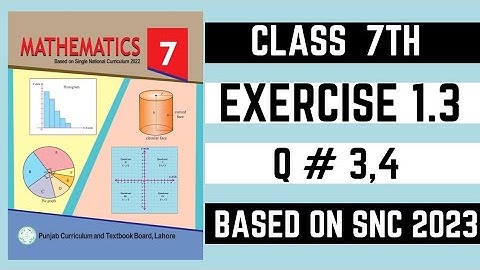Class 7th math new book| exercise 1.3| Q # 3,4 | Subtraction of rational numbers| based on SNC 2023