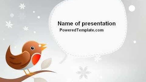 Twitter PowerPoint Template by PoweredTemplate.com