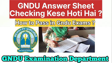 GNDU Answer Sheet Checking Kese Hoti Hai || Gndu Exams Checking || How to Pass in Gndu Exams