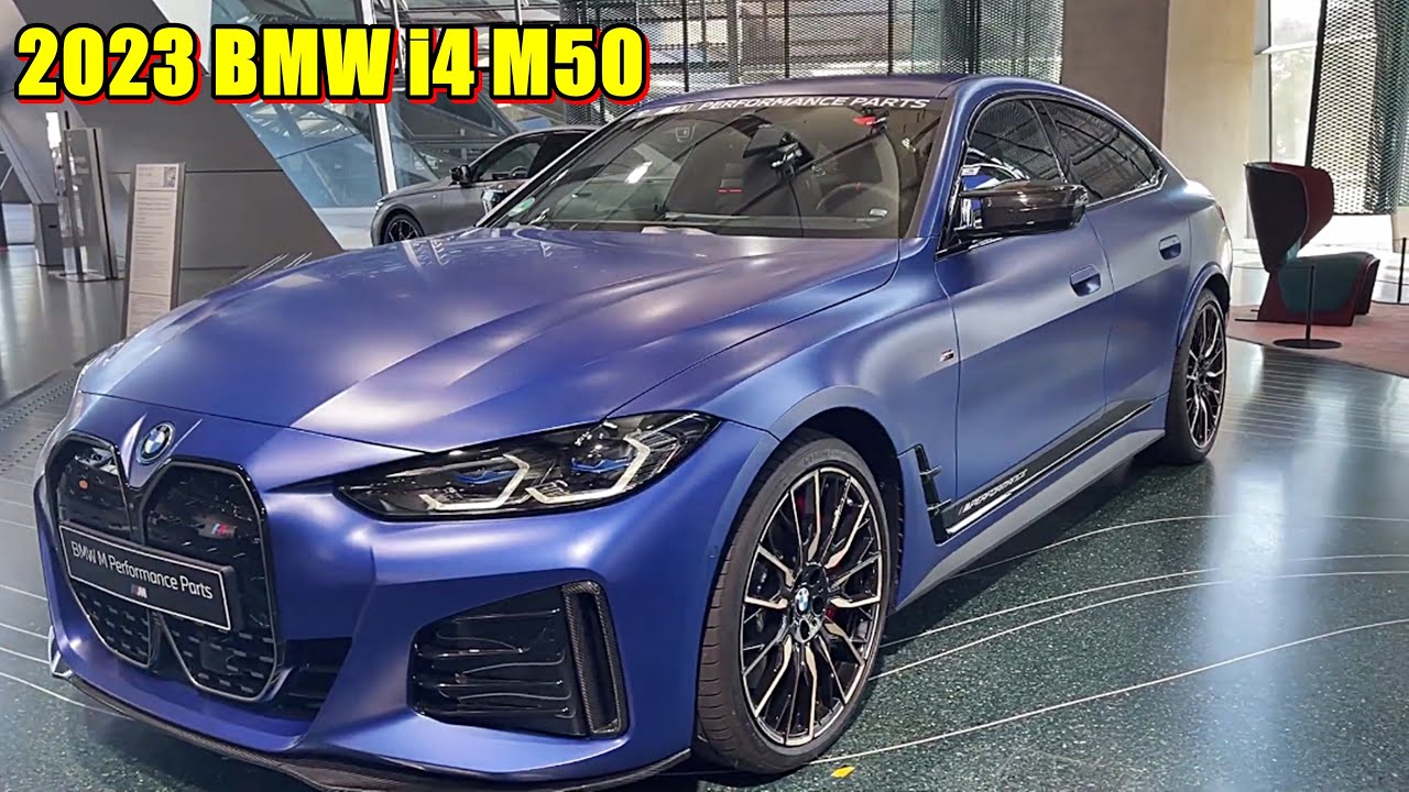 2023 BMW i4 M50 Visual Review - Comfortable ride quality - YouTube