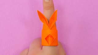 Origami paper rabbit ring!