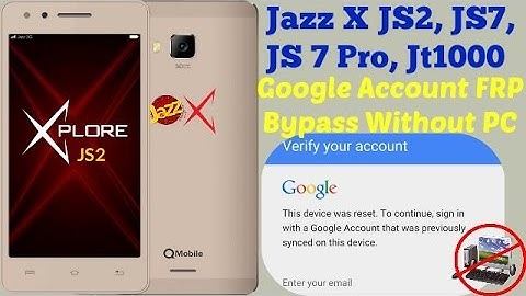 Google Account Bypass QMobile JaZZ X JS-2 (FRP) Bypass -Done