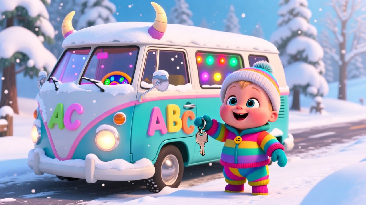 Snowy Van ABC Learning ❄️🚐 Fun Alphabet Song for Kids | Learn Letters A to Z with Baby