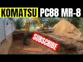 Komatsu PC88 MR-8 Excavator digging foundation #excavating #foundation #dirtboss