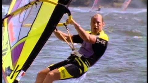 Windsurfer Does Double Forward by Warren Miller