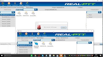 Realptt poc(push to talk over cellular)radios PC dispatcher functions-SOS